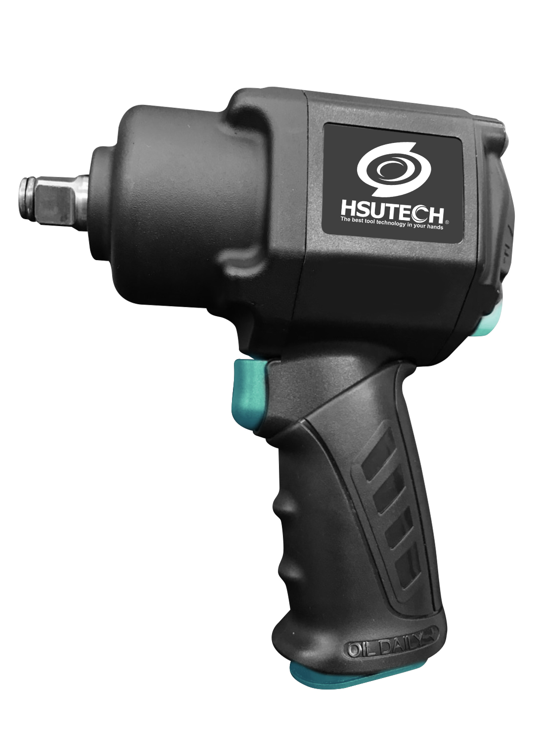 Air Impact Wrench, Twin Turbo, Composite, 1/2"