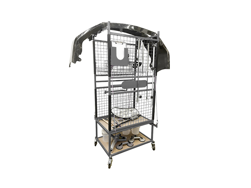 Workshop Trolley, Foldable, 2-shelves