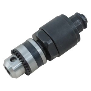 Hsutech keyed chuck air drill head front view attachment