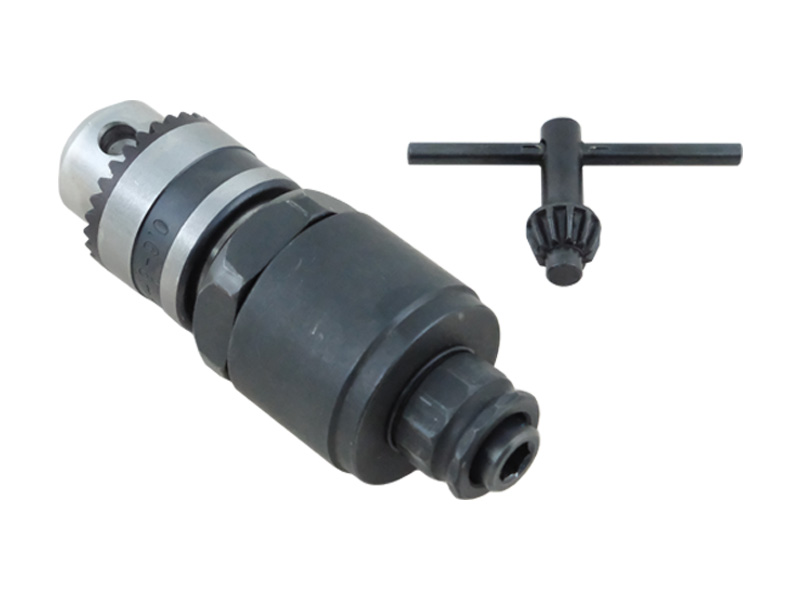 Hsutech keyed chuck air drill head with chuck key wrench