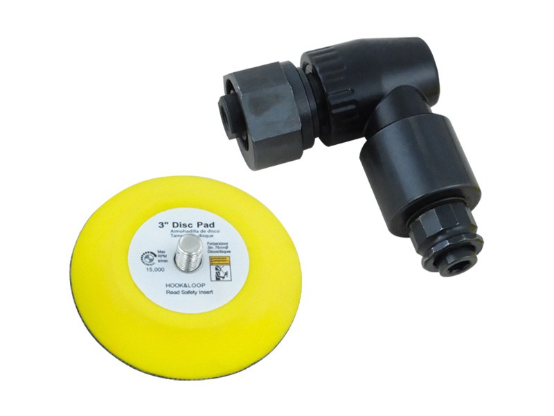 Hsutech angle orbital sander head with 3 inch sanding disc