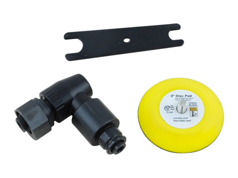 Hsutech angle orbital sander head with sanding disc and wrench